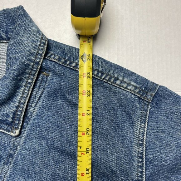 Vintage 90’s Harley Davidson Denim Jean Jacket Size Small Bike Made in USA - Picture 7 of 9
